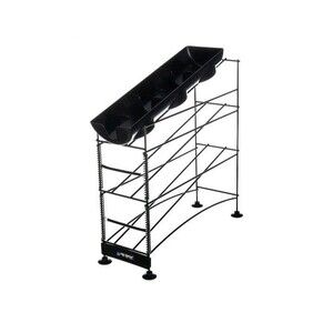 San Jamar Wireworks Cup and Lid Dispenser Fits 8-44 Oz Cups 4 Tier w Suction Cup